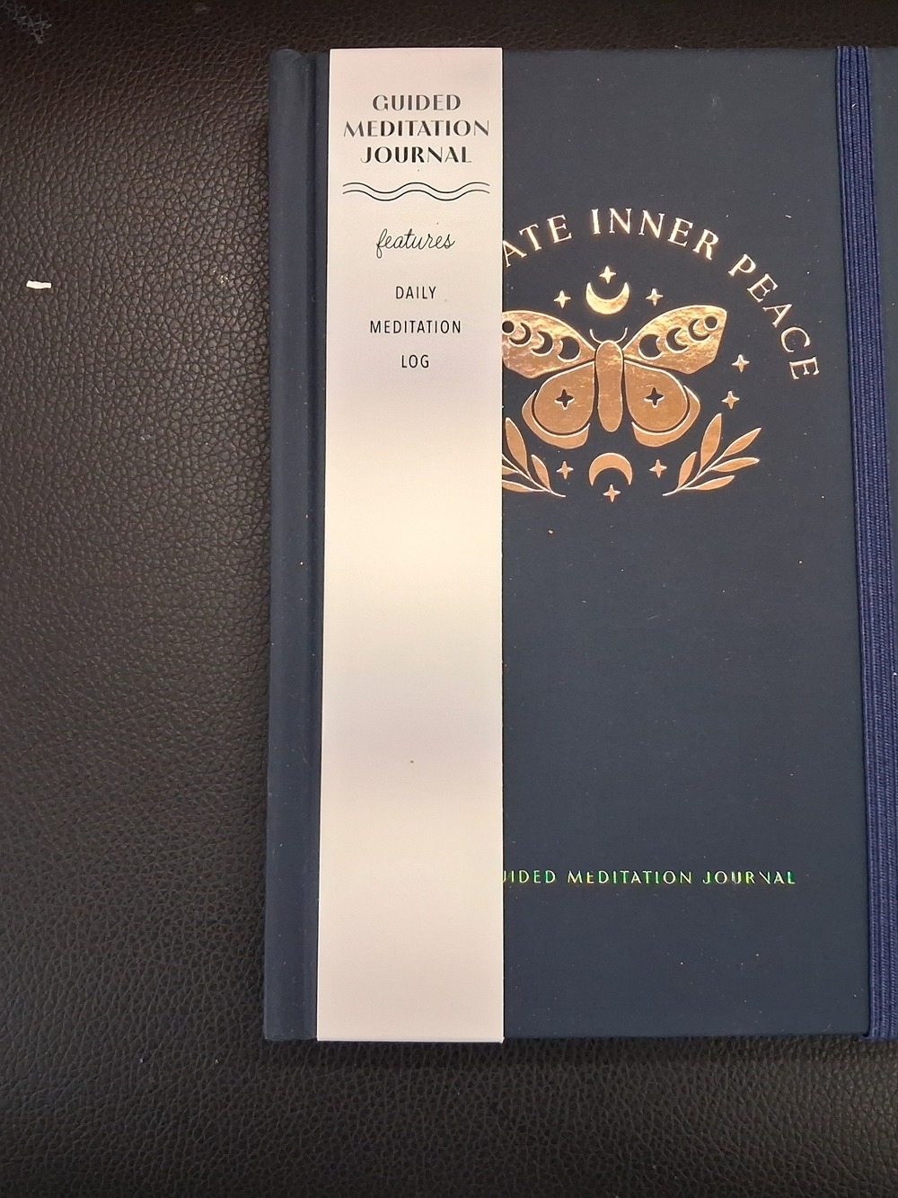 Guided Meditation Journal - Navy with Gold Foil